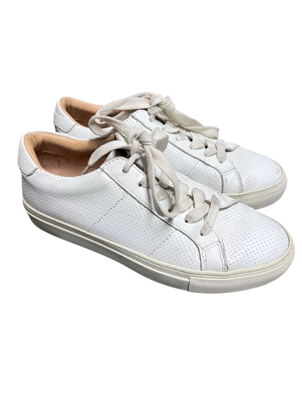 Greats‎ Brooklyn Royale Classic White Perforated Leather Women's Sneakers